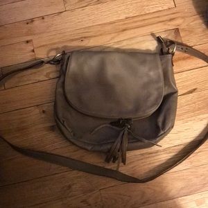 Genuine leather Italian cross body satchel